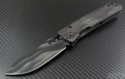 Crusader Forge Custom Camo Predator S/E Folder Knife (4.75in Color Coated Plain S30-V) CF-FIFP-PRED-DK - Front