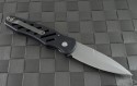 Dalton Custom S/E Automatic Folder S/A Knife (3.44in Bead Blasted Plain) DTN-COMBAT - Back
