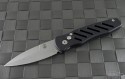 Dalton Custom S/E Automatic Folder S/A Knife (3.44in Bead Blasted Plain) DTN-COMBAT - Front