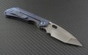 Duane Dwyer Custom Blue SnG T/E Folder Knife (2.8in Satin Plain PD-1) DD-SnG-02 - Back