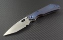 Duane Dwyer Custom Blue SnG T/E Folder Knife (2.8in Satin Plain PD-1) DD-SnG-02 - Front