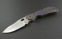 Duane Dwyer Custom Colored Ti SnG S/E Folder Knife (2.8in Satin Plain P5F27) DD-SMF-01 - Front