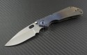 Duane Dwyer Custom Colored Ti SnG S/E Folder Knife (2.8in Satin Plain P5F27) DD-SnG-01 - Front