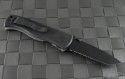Emerson CQC-7 T/E Folder Knife (3.1in Black Part Serr 154-CM) EME-CQC-7BBTS - Back