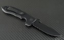 Emerson Horseman S/E Folder Knife (3.5in Black Part Serr 154-CM) EME-Horseman-BTS - Back