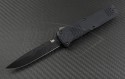 H&K Turmoil S/E Automatic OTF D/A Knife (3.25in Black Plain D2) HK-14808BK - Front