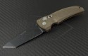Hogue Brown Extreme T/E Automatic Folder S/A Knife (3.5in Black Plain 154-CM) HO-EX-A03-34323 - Front