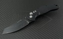 Hogue Extreme Warncliffe Automatic Folder S/A Knife (3.5in Black Plain 154-CM) HO-EX-A04-34420 - Front