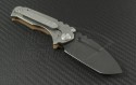 Medford Knife & Tool Brown Praetorian T/E Folder (Black Plain) MKT-MPRAET-BRN-BS14 - Back