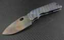 Medford Knife & Tool Custom Other TFF-1 S/E Folder (4in Vulcan Plain D2) MKT-TFF1-Ti-USN1 - Front