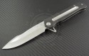 Medford Knife & Tool Gigantes S/E Flipper (5in Tumbled Plain D2) MKT-Giga-Ti-Tumb - Front