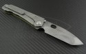 Medford Knife & Tool OD Green 187DPT T/E Flipper (3.75in Vulcan Plain D2) MKT-187DPT-OD1 - Back