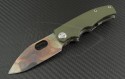 Medford Knife & Tool OD Green 187RMP S/E Flipper (3.25in Vulcan Plain D2) MKT-187RMP-OD3 - Front