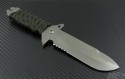 Medford Knife & Tool OD Green AIO S/E Fixed (5.25in Satin Part Serr D2) MKT-AIO - Back