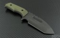 Medford Knife & Tool OD Green Emperor T/E Fixed (3.75in Black Plain D2) MKT-EMP-OD - Back