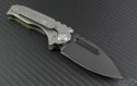 Medford Knife & Tool OD Green Micro Praetorian S/E Folder (Black Plain) MKT-MPRAET-OD-BLK - Back