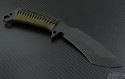 Medford Knife & Tool OD Green TS-2 T/E Fixed (5.2in Black Plain D2) MKT-TS2-ODC - Back