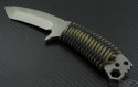 Medford Knife & Tool OD Green TST-1 T/E Fixed (5.25in Satin Plain D2) MKT-TST1-BKC - Front