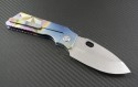 Medford Knife & Tool Titanium TFF-1 S/E Folder (4in Tumbled Plain D2) MKT-TFF1-GeoTi - Back
