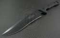 Microtech Knives Arbiter D/E Fixed Knife (8.5in Black Plain ELMAX) 104-1 - Front