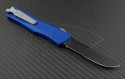 Microtech Knives Blue Troodon S/E Automatic OTF D/A Knife (3.1in DLC Part Serr CTS-XHP) 139-2BL - Back