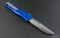 Microtech Knives Blue Troodon S/E Automatic OTF D/A Knife (3.1in Satin Plain ELMAX) 139-4BL - Back