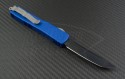 Microtech Knives Blue Ultratech T/E Automatic OTF D/A Knife (3.44in DLC Plain ELMAX) 123-1BL - Back