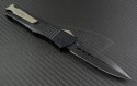 Microtech Knives Combat Troodon D/E Automatic OTF D/A Knife (3.75in DLC Plain ELMAX) 142-1-DLC - Back