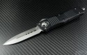 Microtech Knives Combat Troodon D/E Automatic OTF D/A Knife (3.75in Stonewashed Plain ATS-34) 142-10 - Front