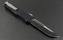 Microtech Knives Combat Troodon S/E Automatic OTF D/A Knife (3.75in Black Part Serr ELMAX) 143-2 - Back
