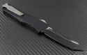 Microtech Knives Combat Troodon T/E Automatic OTF D/A Knife (3.75in Black Plain ATS-34) 144-1-old - Back