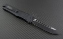 Microtech Knives Combat Troodon T/E Automatic OTF D/A Knife (3.75in Black Plain ELMAX) 144-1T - Back