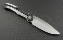 Microtech Knives Custom Anax S/E Folder Knife (3.5in Mirror Polished Plain ELMAX) MTC-0013 - Back