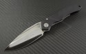 Microtech Knives Custom Anax S/E Folder Knife (3.5in Mirror Polished Plain ELMAX) MTC-0013 - Front