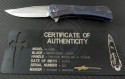 Microtech Knives Custom Bronze Closer S/E Flipper Knife (3.1in Mirror Polished Plain ELMAX) MTC-0028 - Additional View