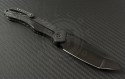 Microtech Knives Custom Carbon Fiber Anax T/E Folder Knife (3.5in DLC Plain) MTC-0025 - Back