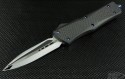 Microtech Knives Custom Carbon Fiber Combat Troodon D/E Automatic OTF D/A Knife (3.75in Mirror Polished Plain) CT-CF-DE-HP - Front