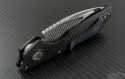 Microtech Knives Custom Carbon Fiber DOC S/E Automatic Folder S/A Knife (3.5in Mirror Polished Plain) DOC-C-KS-HP - Additional View