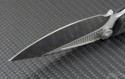 Microtech Knives Custom Carbon Fiber DOC S/E Flipper Knife (3.5in Crushed Ice Plain) DOC-C-MA-ICE - Additional View