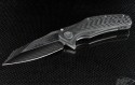 Microtech Knives Custom Carbon Fiber Mini Matrix S/E Flipper Knife (3in Mirror Polished Plain 154-CM) m-matrix-cf-hp - Additional View