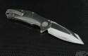 Microtech Knives Custom Carbon Fiber Mini Matrix S/E Flipper Knife (3in Mirror Polished Plain 154-CM) m-matrix-cf-hp - Back