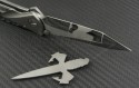 Microtech Knives Custom Carbon Fiber Socom Bravo T/E Folder Knife (4in Mirror Polished Plain) MTC-0018 - Additional View
