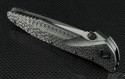 Microtech Knives Custom Carbon Fiber Socom Delta T/E Folder Knife (4in Black Plain) sd-c-cf-blk2 - Additional View