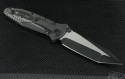 Microtech Knives Custom Carbon Fiber Socom Delta T/E Folder Knife (4in Black Plain) sd-c-cf-blk2 - Back