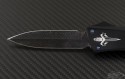 Microtech Knives Custom Combat Troodon D/E Automatic OTF D/A Knife (3.75in Damascus Plain) ct-c-de-dam-ti - Additional View