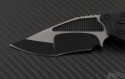 Microtech Knives Custom DOC T/E Automatic Folder S/A Knife (3.5in Black Plain) doc-c-ks-blk - Additional View