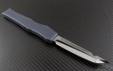 Microtech Knives Custom Gray Halo V T/E Automatic OTF S/A Knife (4.6in Mirror Polished Plain 154-CM) HALO-C-GM-TE - Additional View