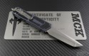 Microtech Knives Custom Gray Scarab T/E Automatic OTF D/A Knife (3.44in Stonewashed Plain) scrb-c-te-gmg - Back