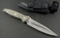 Microtech Knives Custom Green Socom Alpha S/E Fixed Knife (5in Stonewashed Plain CPM-154) MTC-0021 - Back