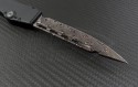 Microtech Knives Custom Halo V S/E Automatic OTF S/A Knife (4.6in Damascus Plain) halo-nm-bdam-usn - Additional View